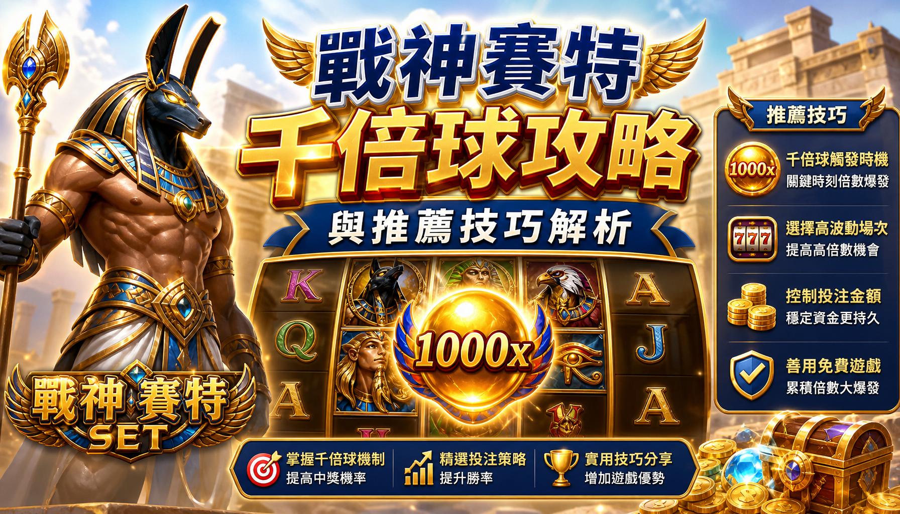 戰神賽特老虎機千倍球攻略與推薦技巧解析