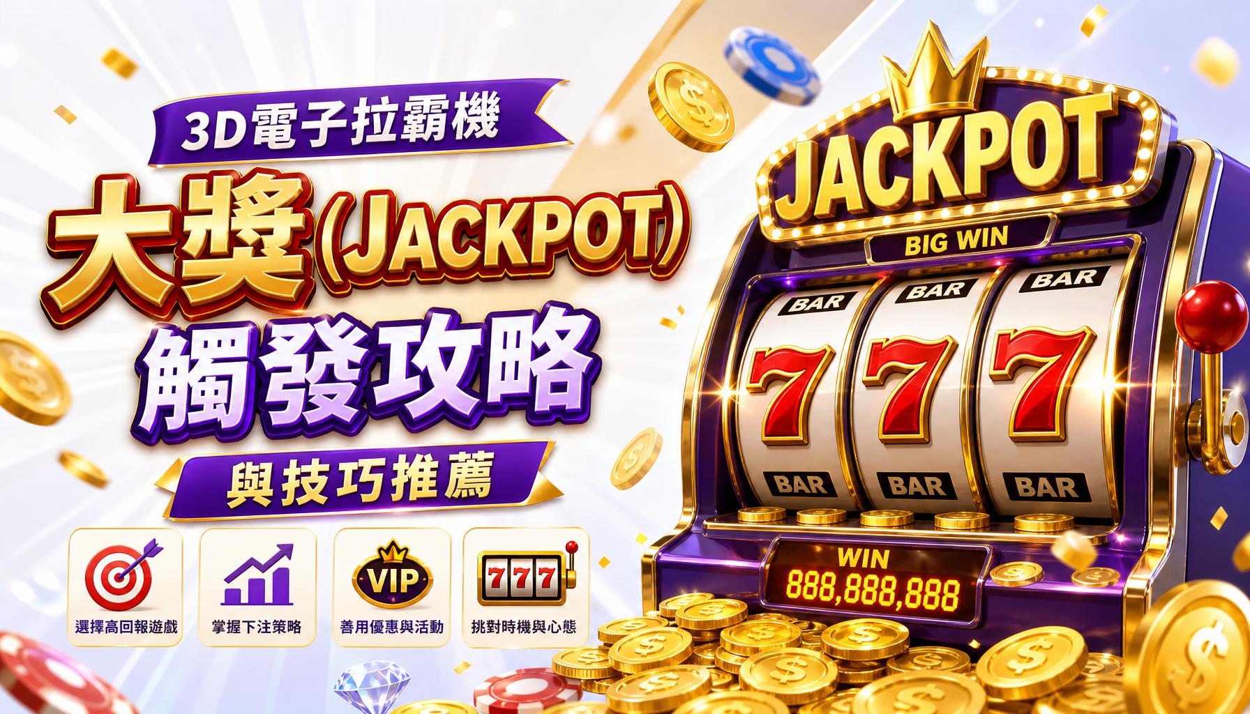 3D電子拉霸機大獎（Jackpot）觸發攻略與技巧推薦
