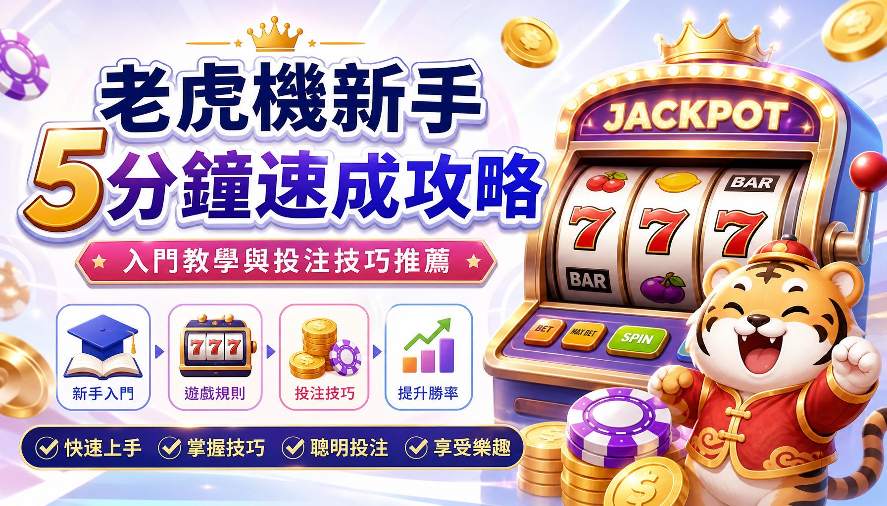 老虎機新手5分鐘速成攻略:入門教學與投注技巧推薦